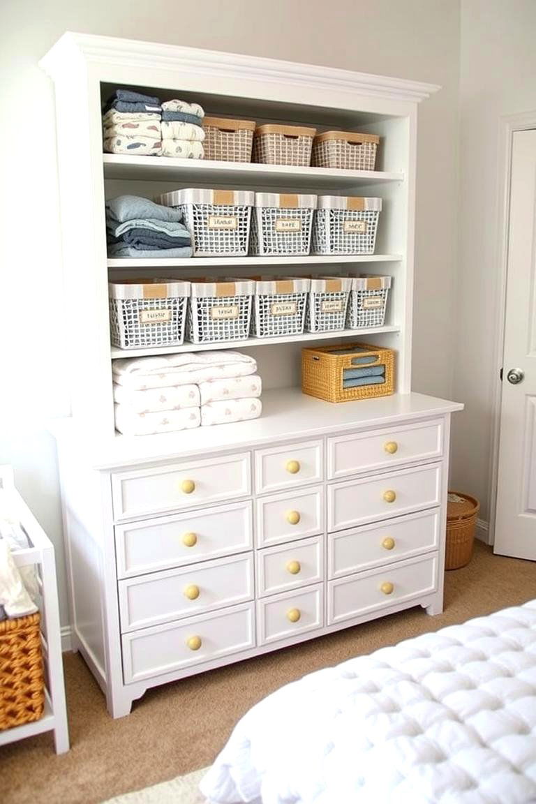 Smart Storage Solutions - 24 Twin Nursery Ideas