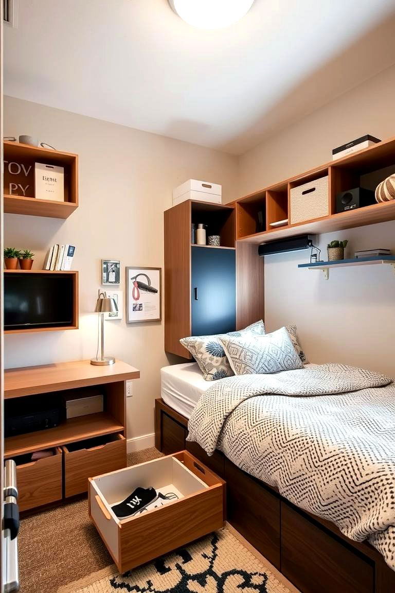 Smart Storage Solutions - 24 Dorm Room Decorating Ideas
