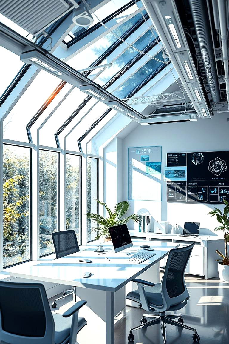 Smart Sunroom Office - 24 Sunroom Office Ideas