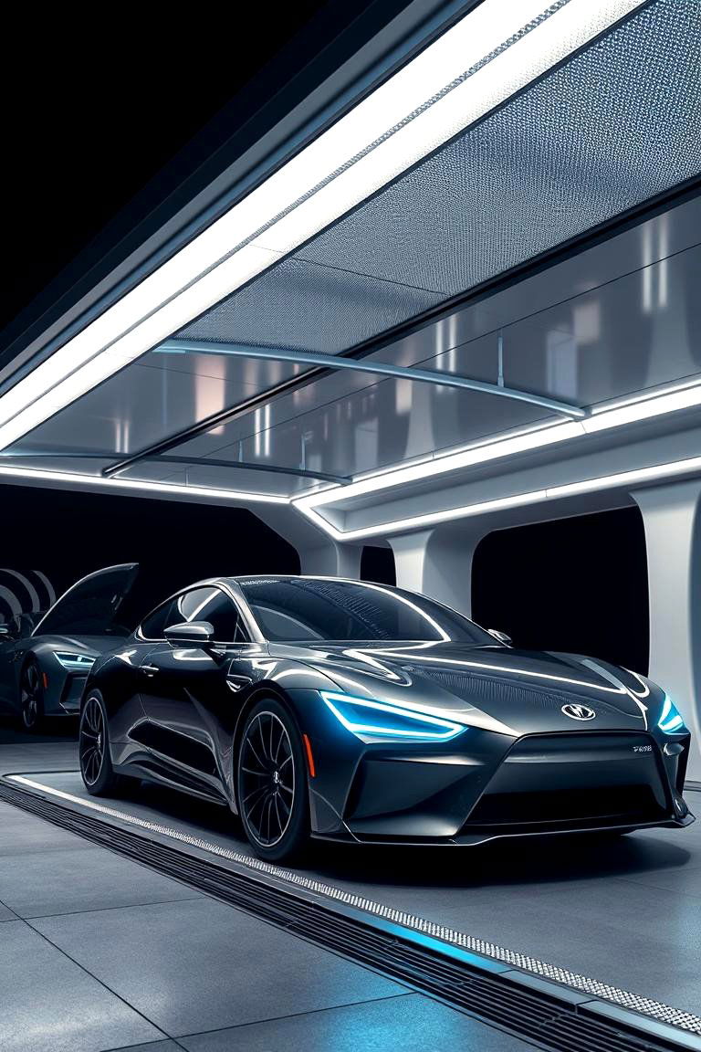 Smart Technology Integrated Car Porch - 24 Car Porch Design Ideas