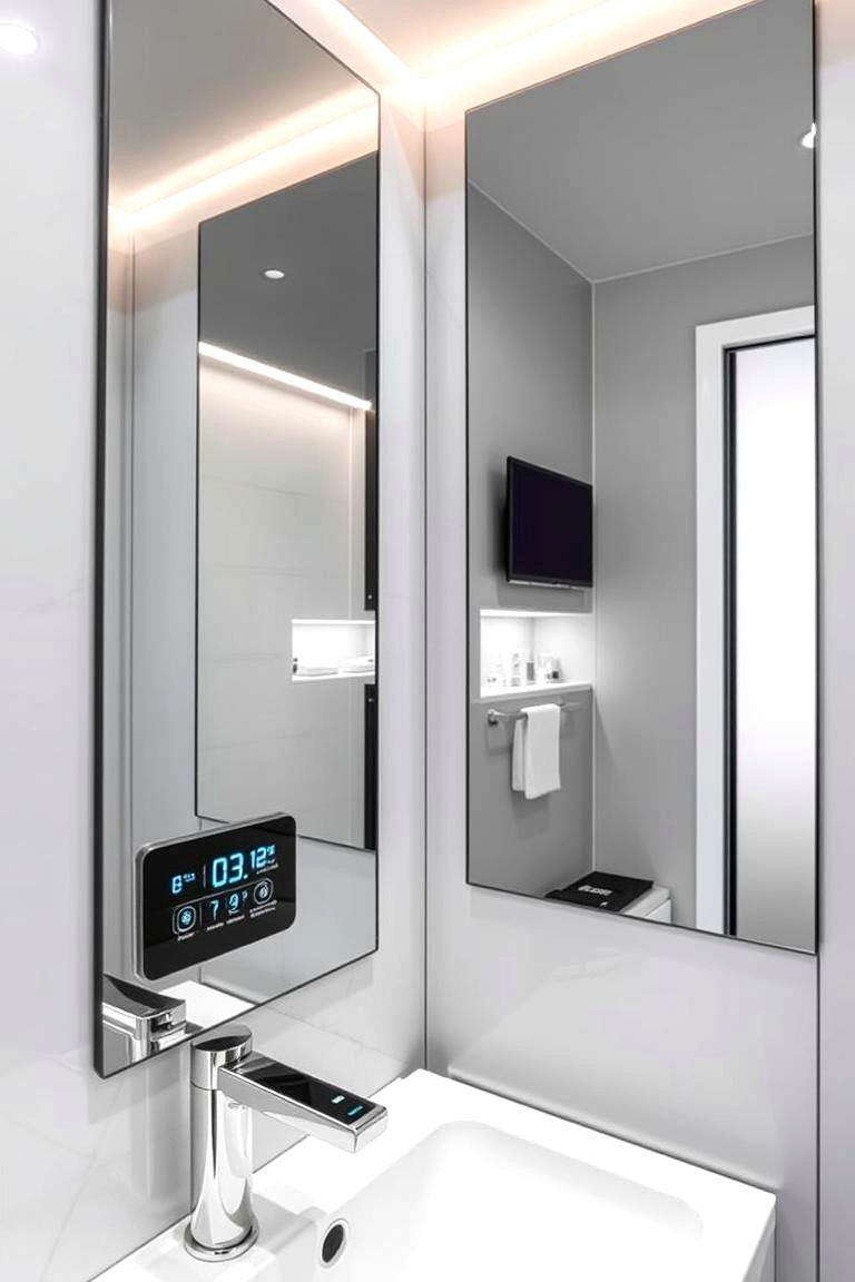 Smart Technology Integration - 24 Restaurant Bathroom Ideas