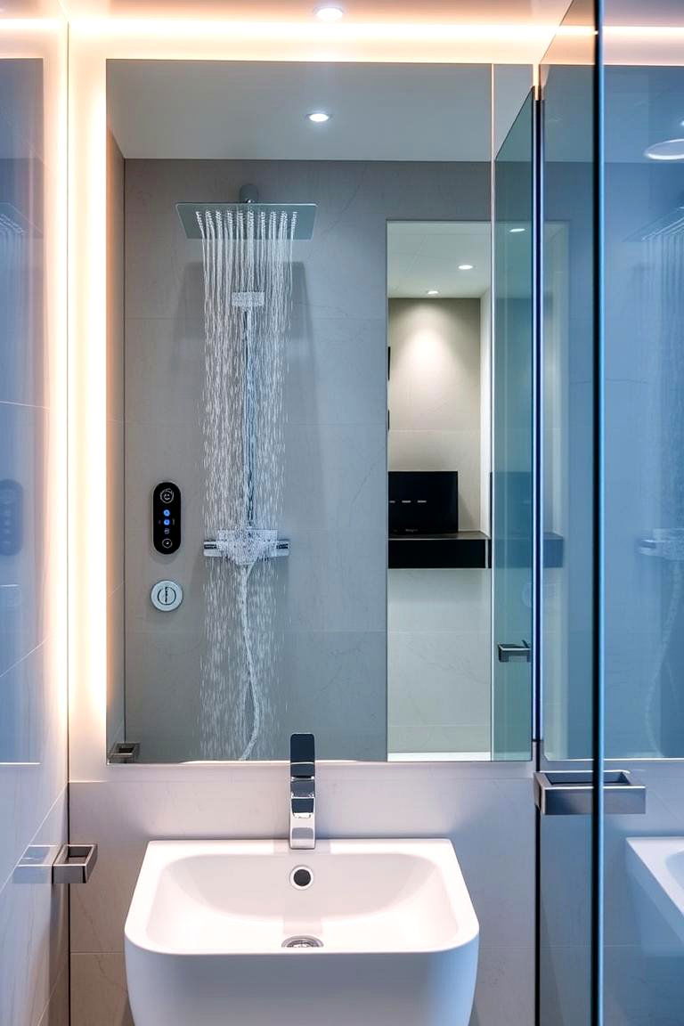 Smart Technology Integration - 24 Aesthetic Bathroom Ideas