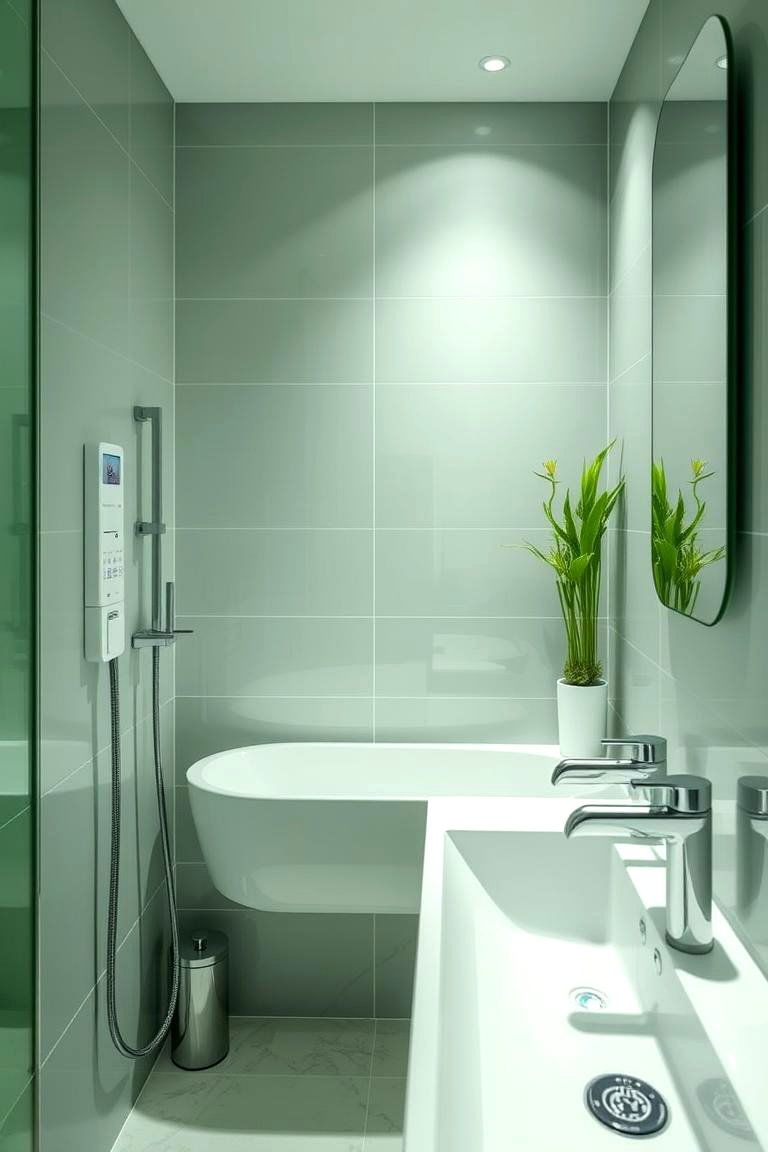 Smart Water Management Systems for Efficiency - 24 Small Green Bathroom Ideas