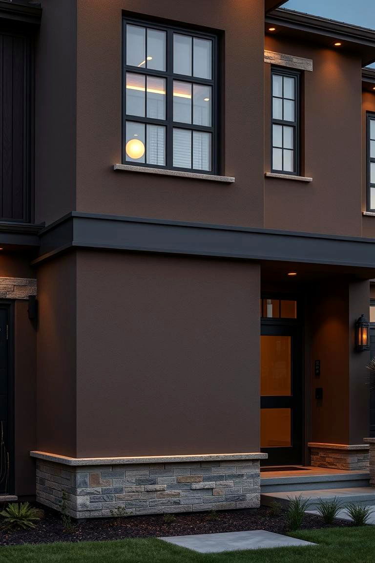 Smokey Brown - 24 Brown Exterior House Colors