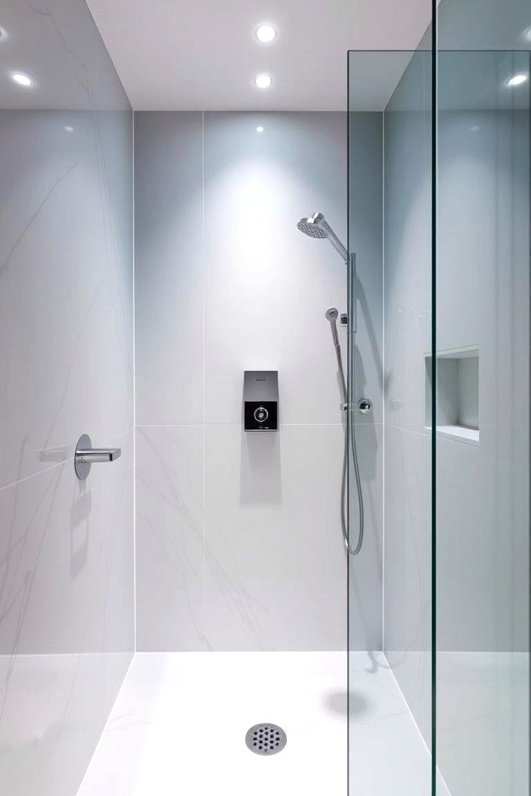 Smooth and Sleek Finish - 24 Doorless Walk In Shower Ideas