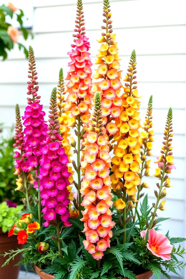 Snapdragon Tall Spikes of Colorful Blooms - 24 Outdoor Plants for Patio
