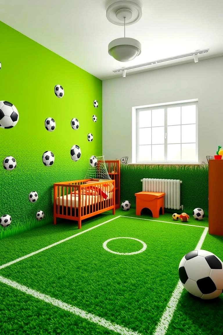 Soccer Star Nursery - 24 Sports Nursery Ideas