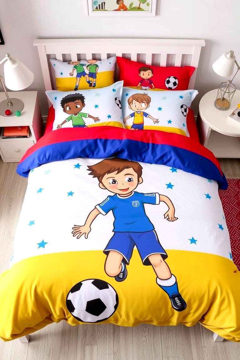 Soccer Themed Wall Clocks - 24 Soccer Themed Bedroom Ideas