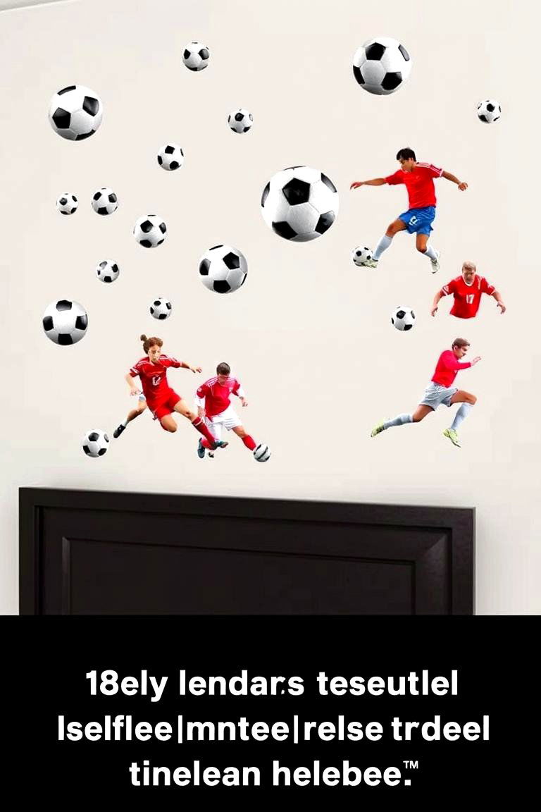 Soccer Themed Wall Decals - 24 Soccer Themed Bedroom Ideas