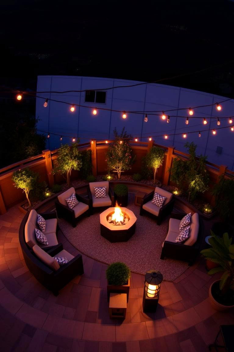 Social Conversation Hub - 24 Semi Circle Patio Ideas and Inspiration