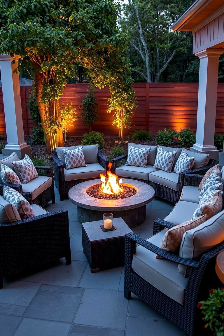 Sofa Seating for a Luxurious Touch - 24 Fire Pit Chair Ideas