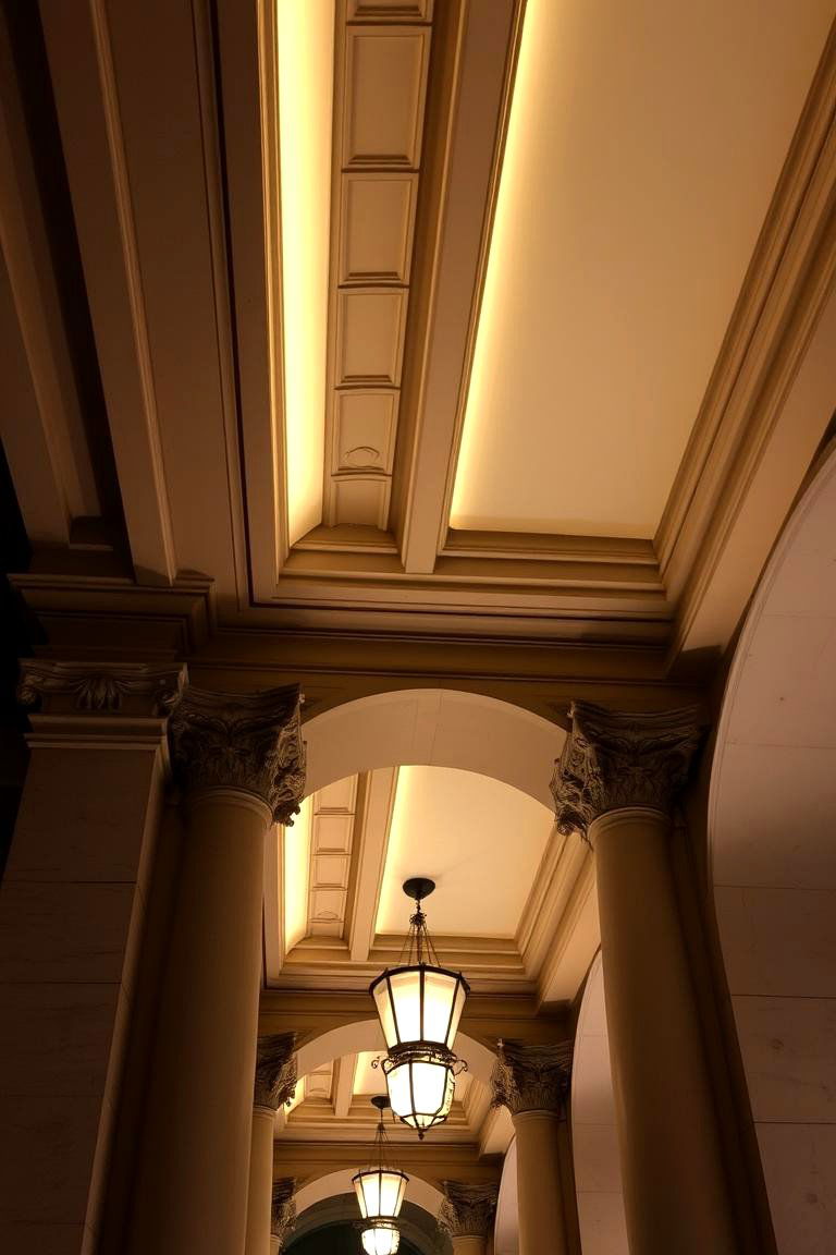 Soffit Lighting that Enhances Architectural Details for a Refined Look - 24 Soffit Lighting Ideas