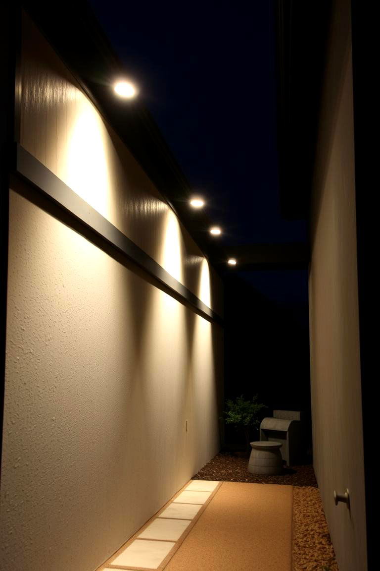 Soffit Lighting with Adjustable Angles for Versatile Illumination - 24 Soffit Lighting Ideas