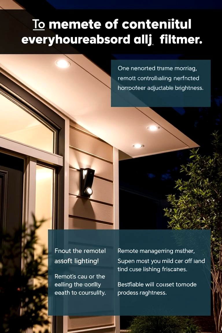 Soffit Lighting with Remote Control Features for Effortless Management - 24 Soffit Lighting Ideas