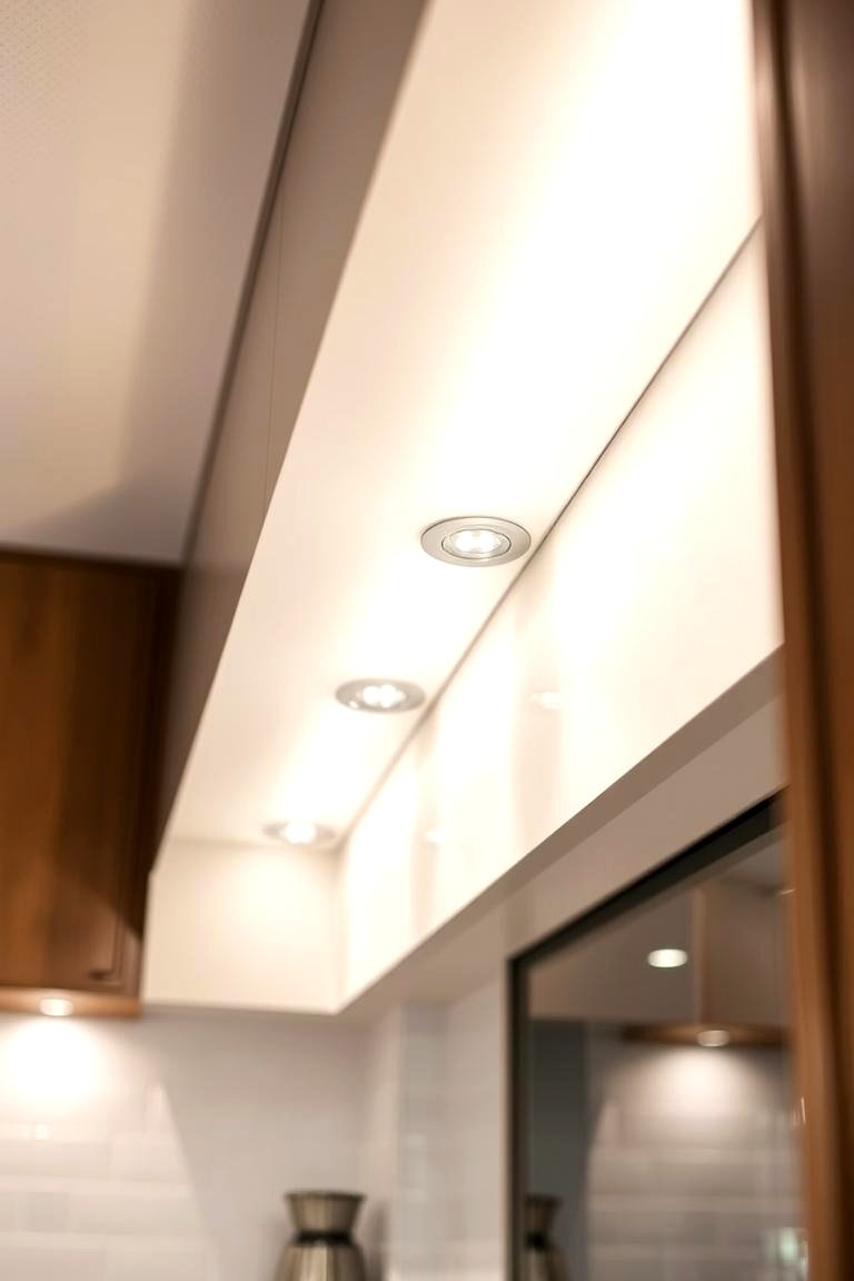 Soffit with Integrated Lighting - 24 Kitchen Soffit Ideas