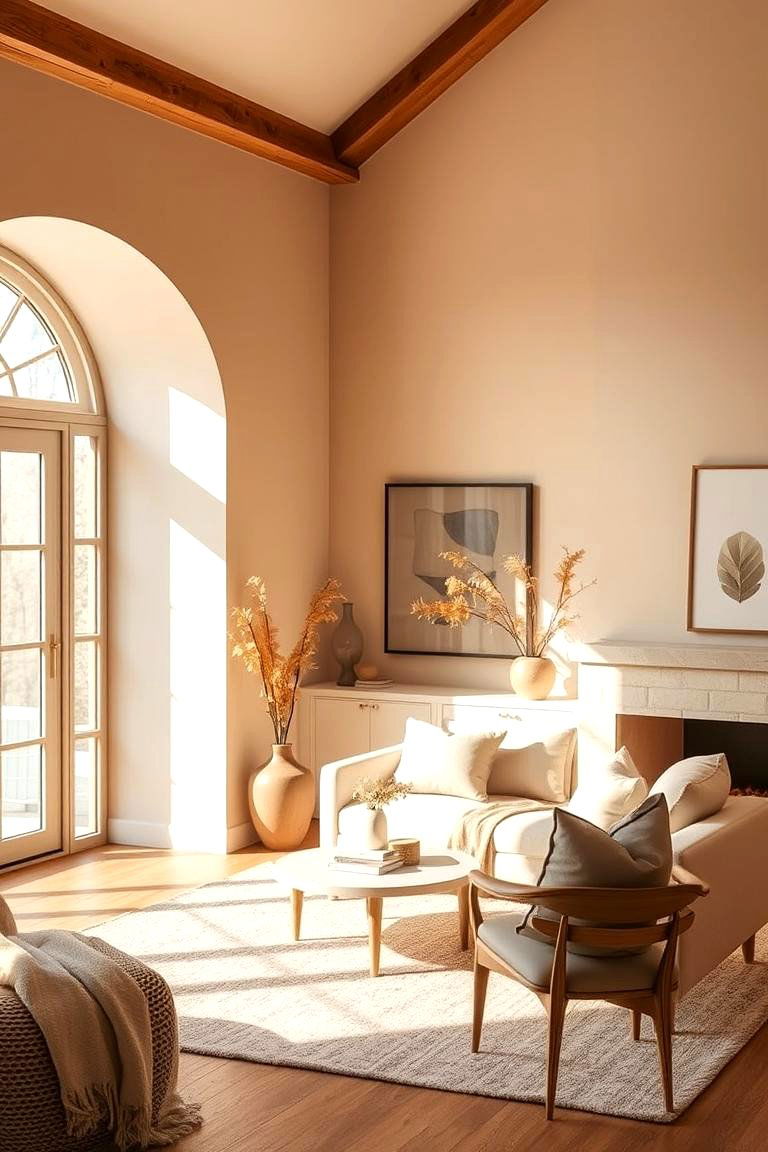 Soft Almond Glow - 24 Off-white Paint Colors for Room