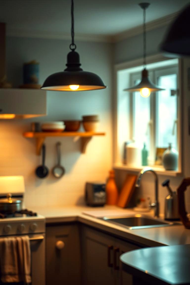 Soft Ambient Lighting - 24 Shabby Chic Kitchen Ideas
