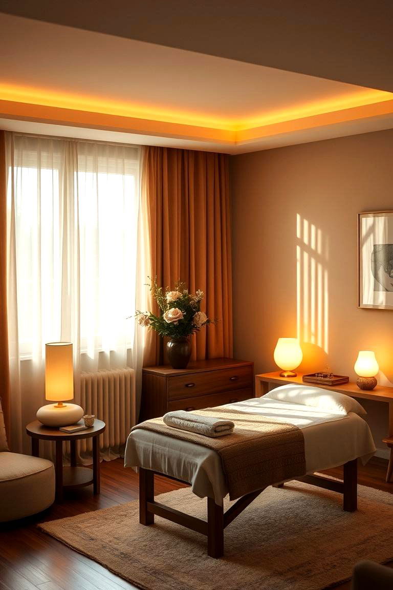 Soft Ambient Lighting - 24 Therapist Office Decor Ideas