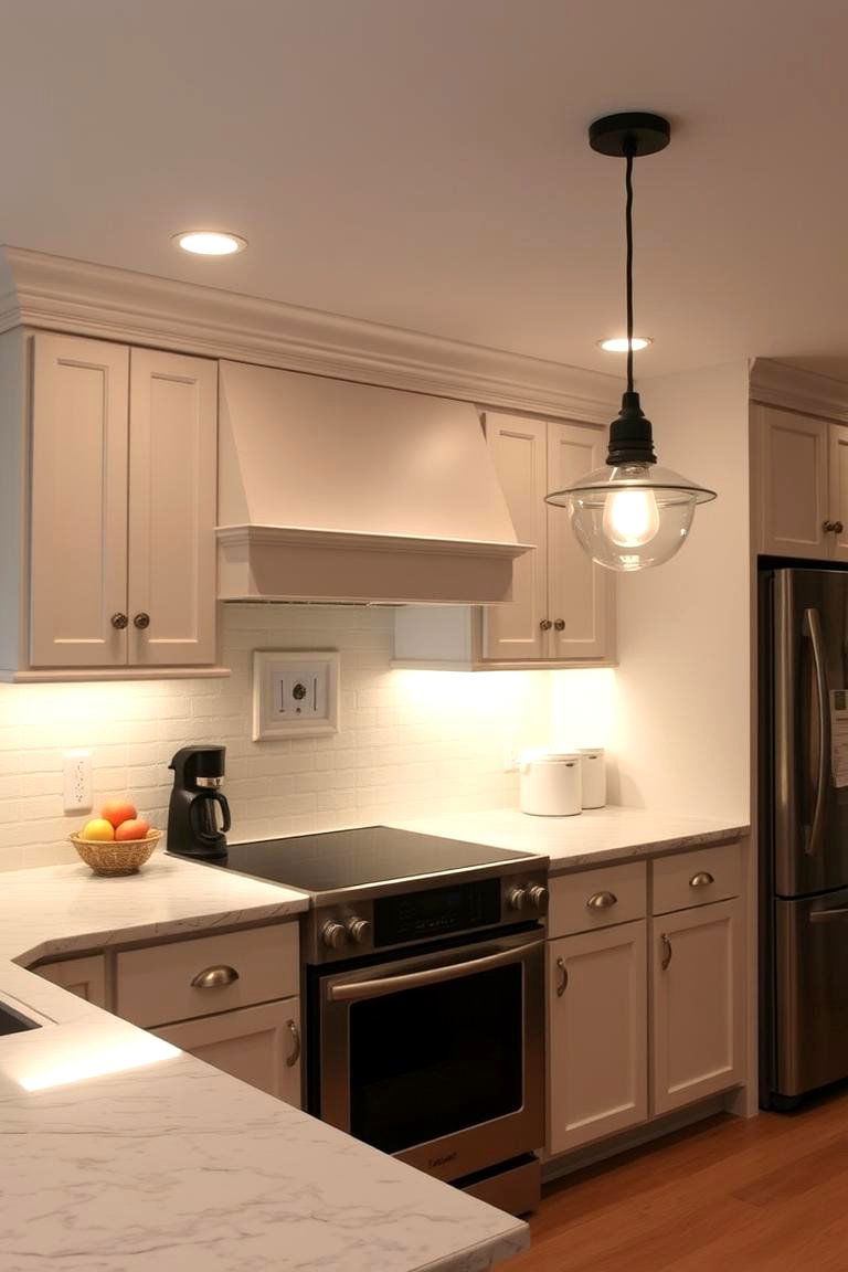 Soft Ambient Lighting - 24 Cozy Kitchen Ideas