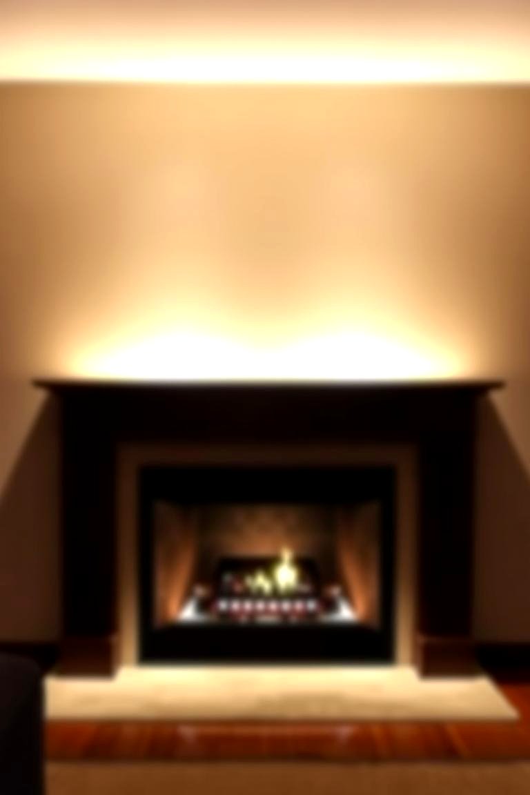 Soft Backlighting for Dramatic Effect - 24 Fireplace Mantel Lighting Ideas