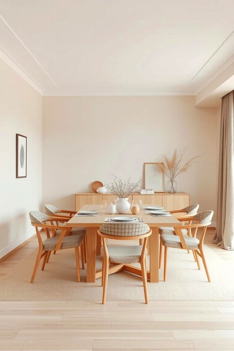 Soft Beige for a Timeless Versatile Look - 24 Dining Room Paint Colors