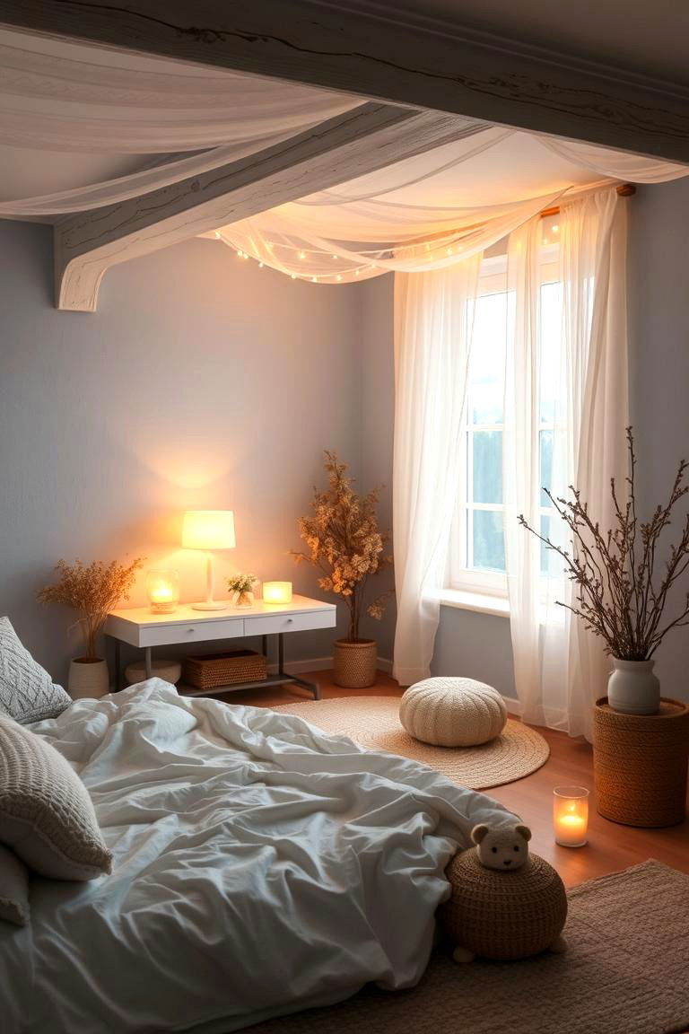 Soft Blue Glow - 24 Moody Blue Bedroom Ideas