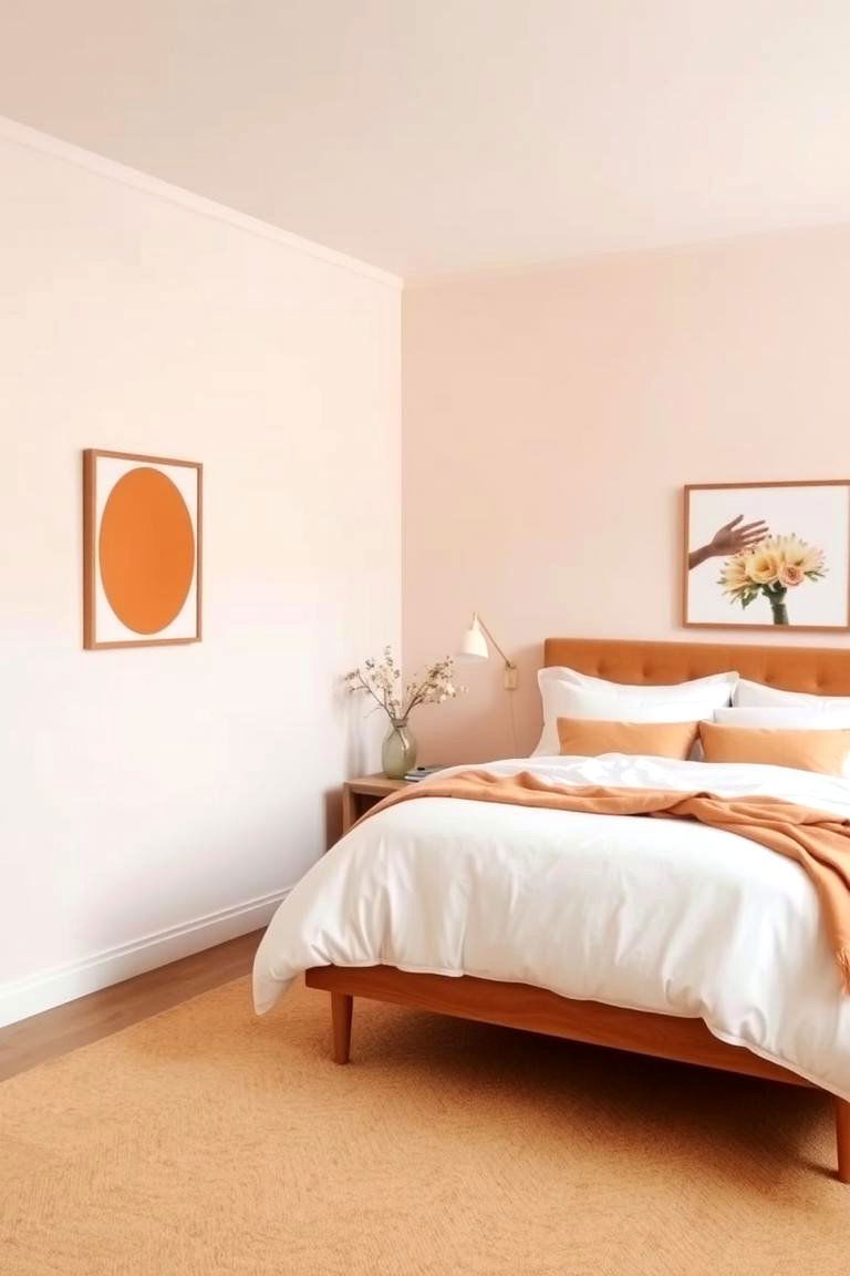 Soft Burnt Orange Pastel Combinations - 24 Burnt Orange Bedroom Ideas