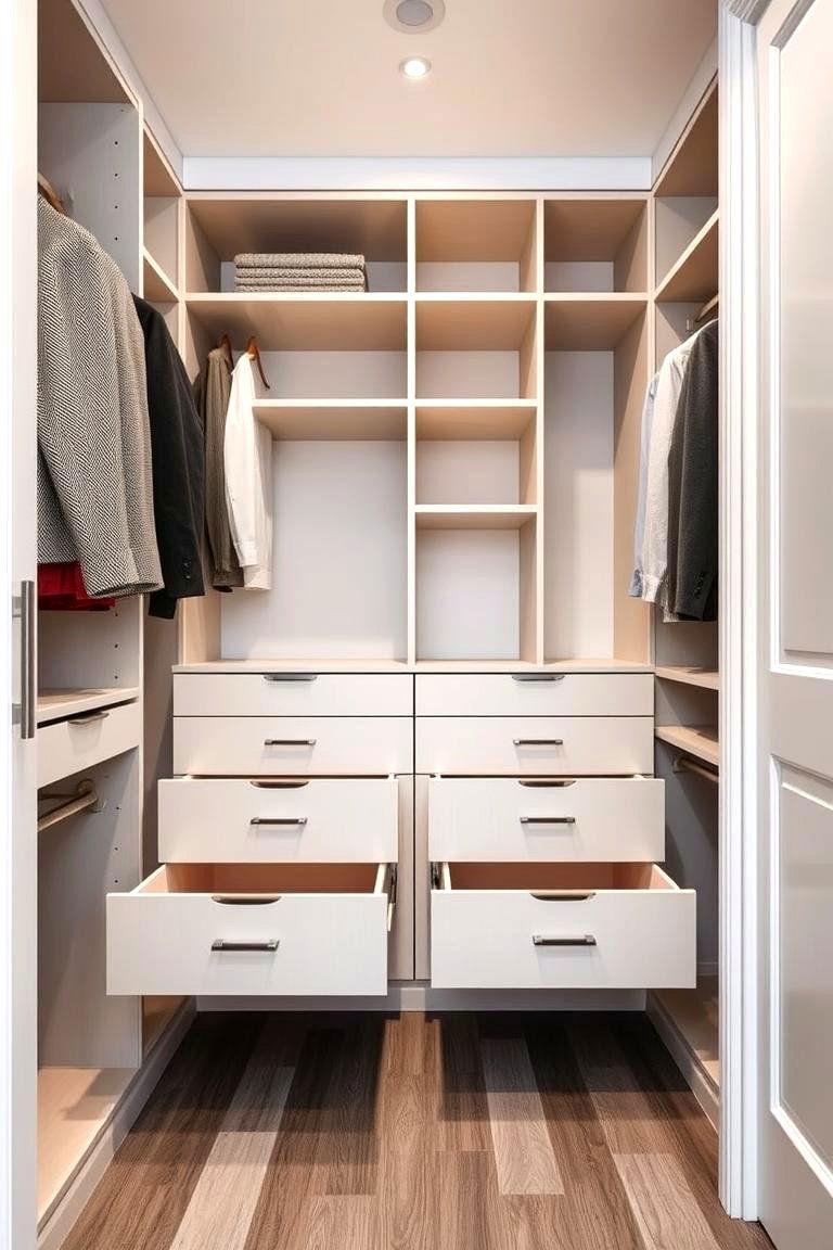Soft Close Drawers - 24 Walk in Closet Ideas