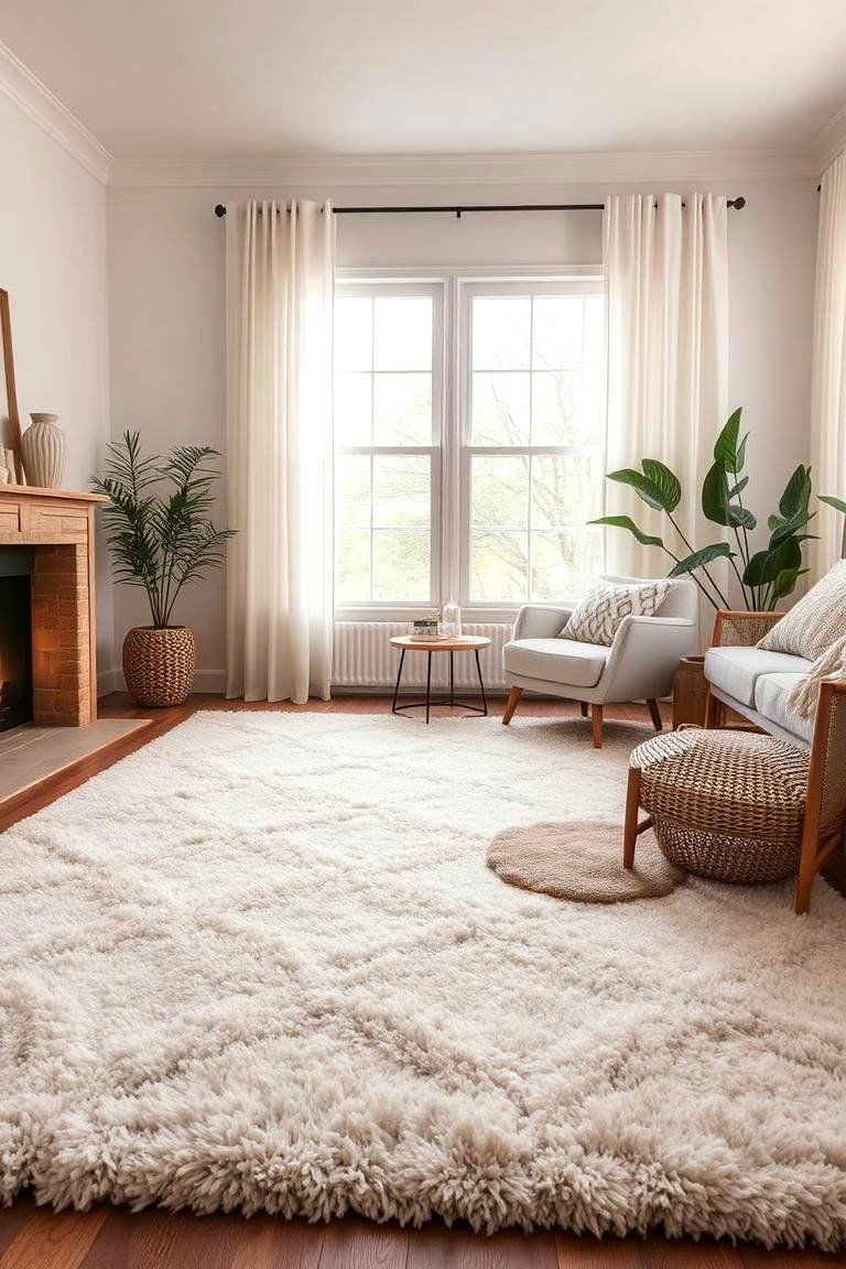 Soft Cloud Area Rugs - 24 Cloud Themed Bedroom Ideas