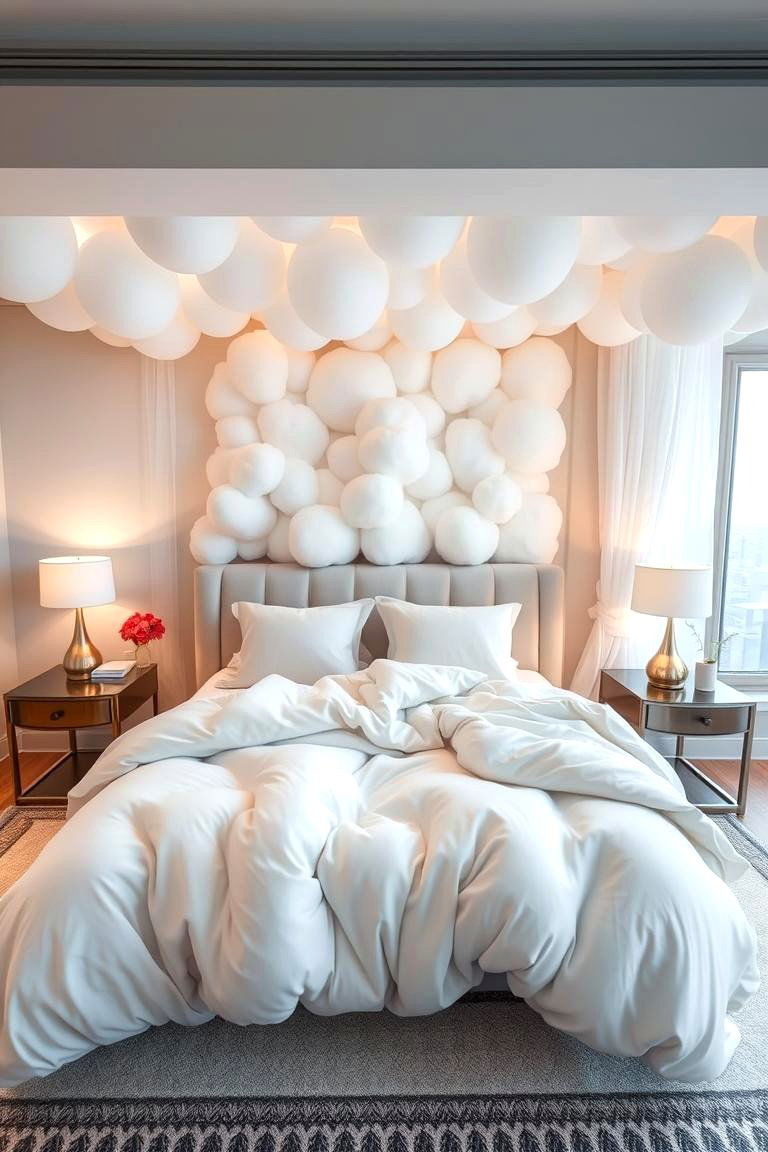 Soft Cloud Inspired Bedding - 24 Cloud Themed Bedroom Ideas