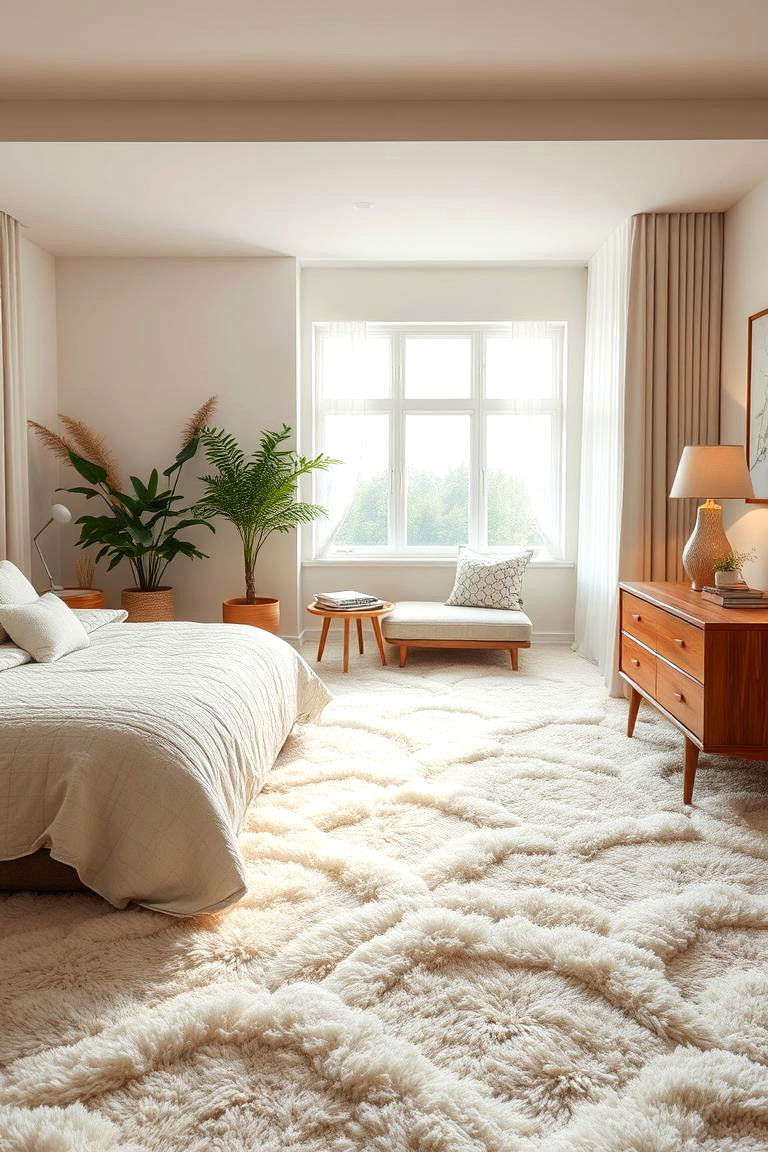Soft Cloud Inspired Flooring - 24 Cloud Themed Bedroom Ideas