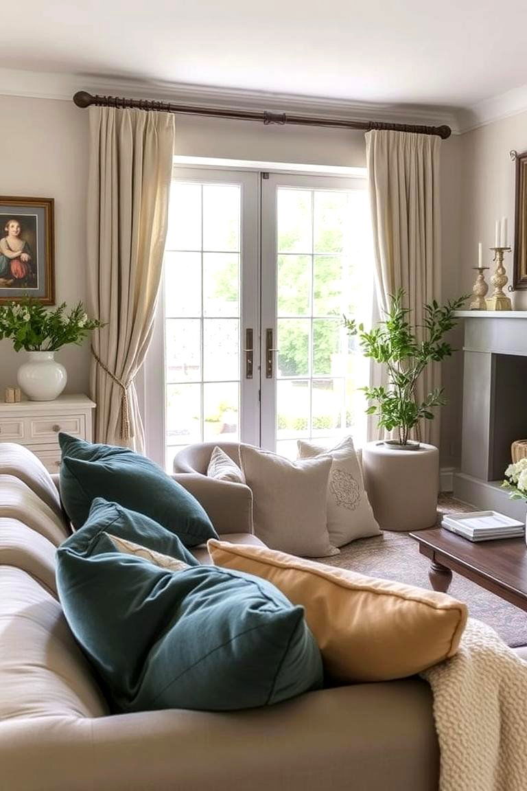 Soft Comfortable Fabrics for Relaxation - 24 Family Room Ideas