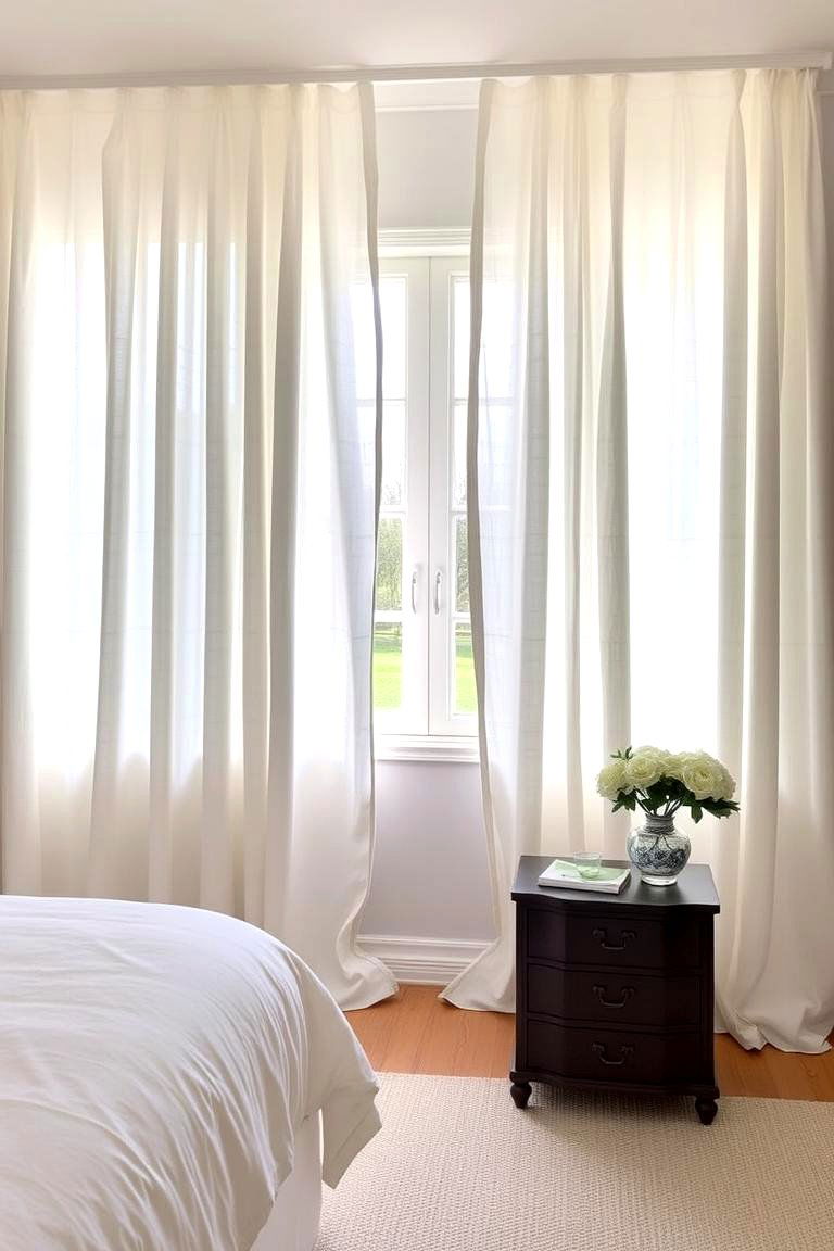 Soft Curtains for a Dreamy Feel - 24 Master Bedroom Ideas