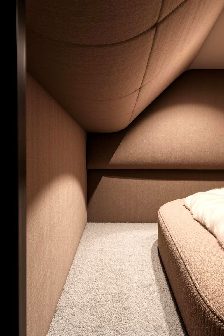 Soft Fabric Upholstered Walls - 24 Basement Wall Ideas
