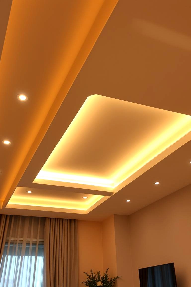 Soft Glow Reverse Tray Ceiling - 24 Reverse Tray Ceiling Ideas
