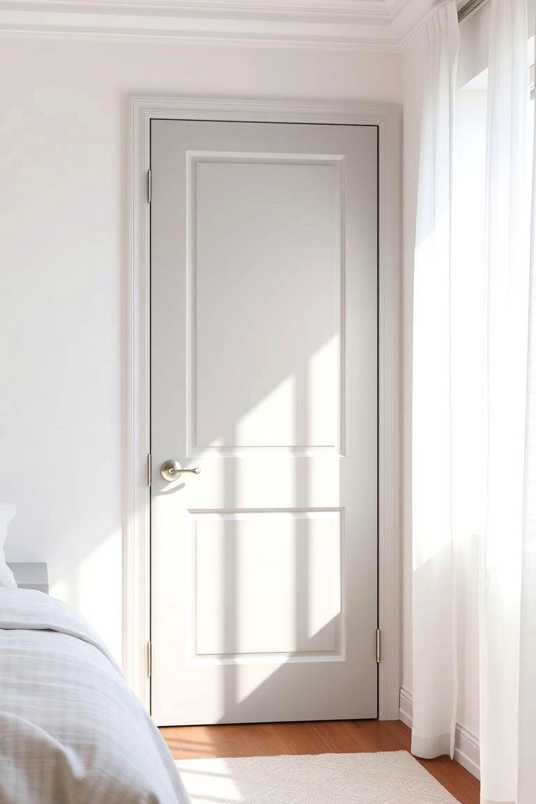 Soft Gray - 24 Interior Door Color Ideas