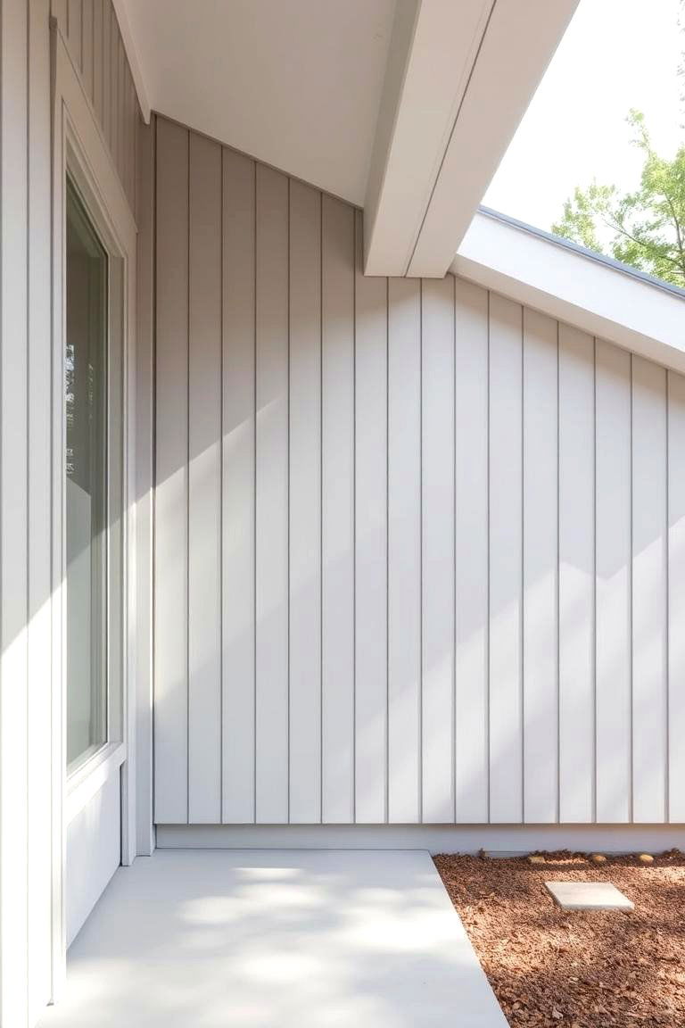 Soft Gray Board and Batten Siding - 24 Board and Batten Siding Colors