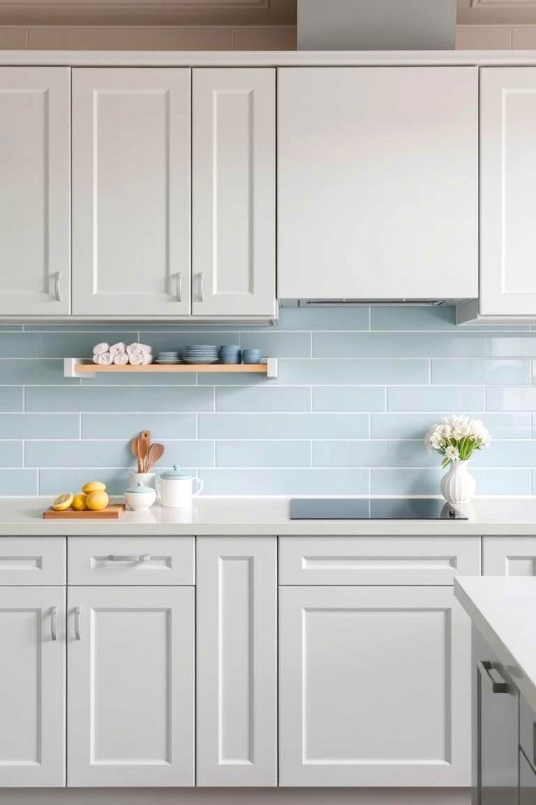 Soft Gray and Light Blue for a Cool Refreshing Vibe - 24 Gray Kitchens