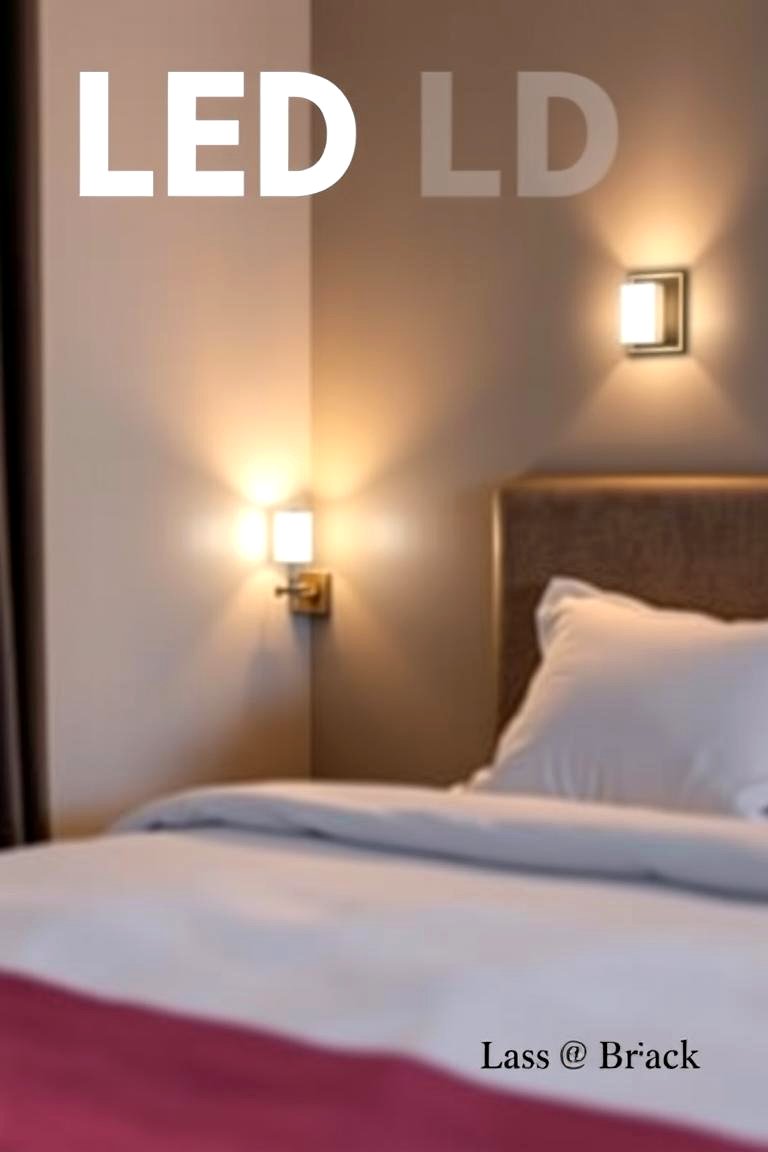 Soft LED Wall Sconces - 24 Bedroom Lighting Ideas