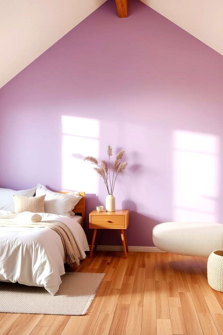 Soft Lavender Calm and Relaxing Ambiance - 24 Accent Wall Colors