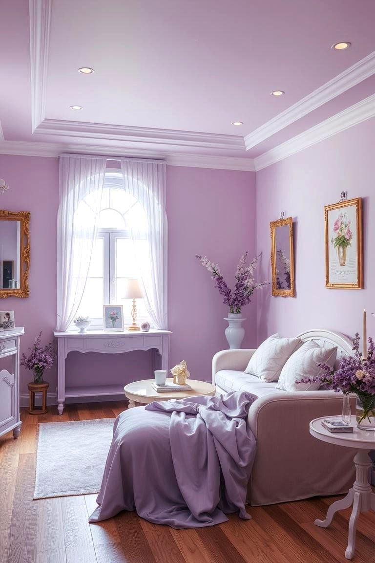 Soft Lavender Dream - 24 Monochromatic Color Schemes for Rooms