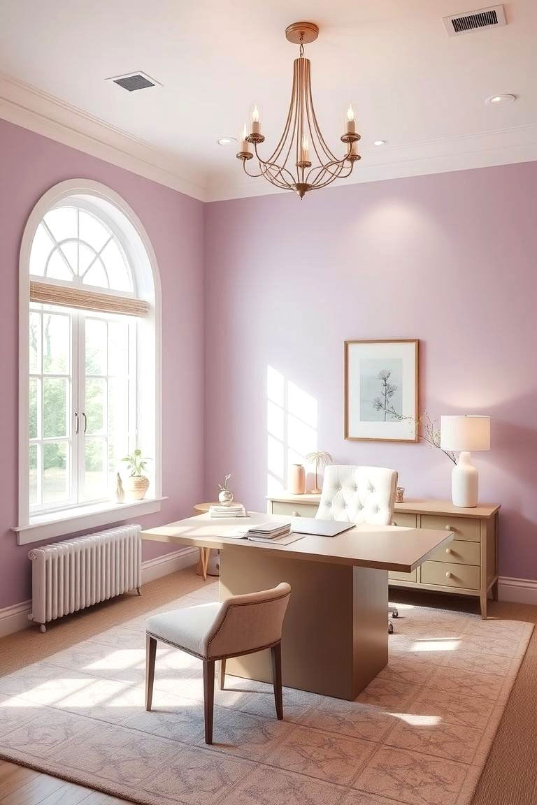 Soft Lavender Mist - 24 Home Office Paint Colors