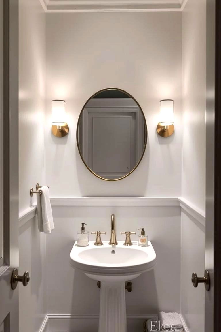 Soft Lighting - 24 Powder Room Ideas