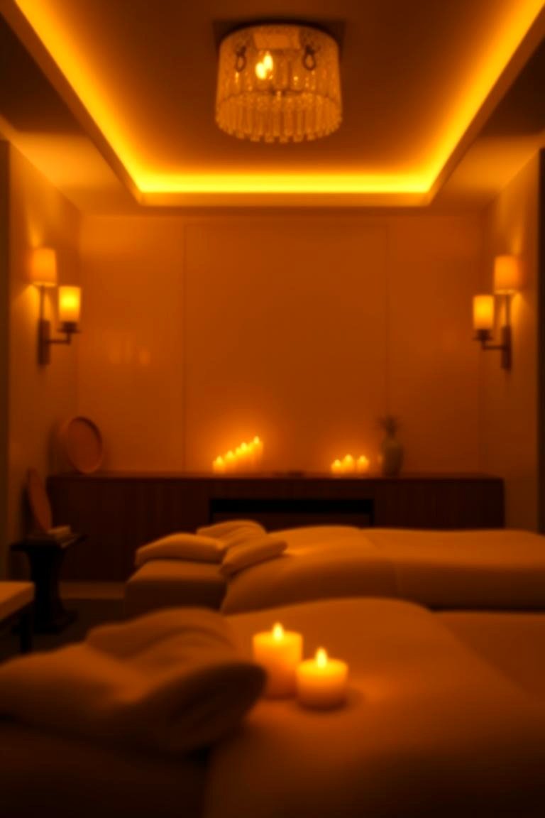 Soft Lighting Fixtures - 24 Spa Decor Ideas