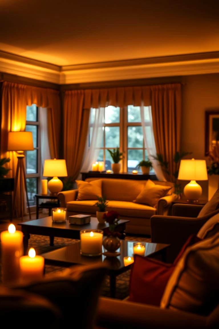 Soft Lighting Techniques - 24 Feng Shui Living Room Ideas