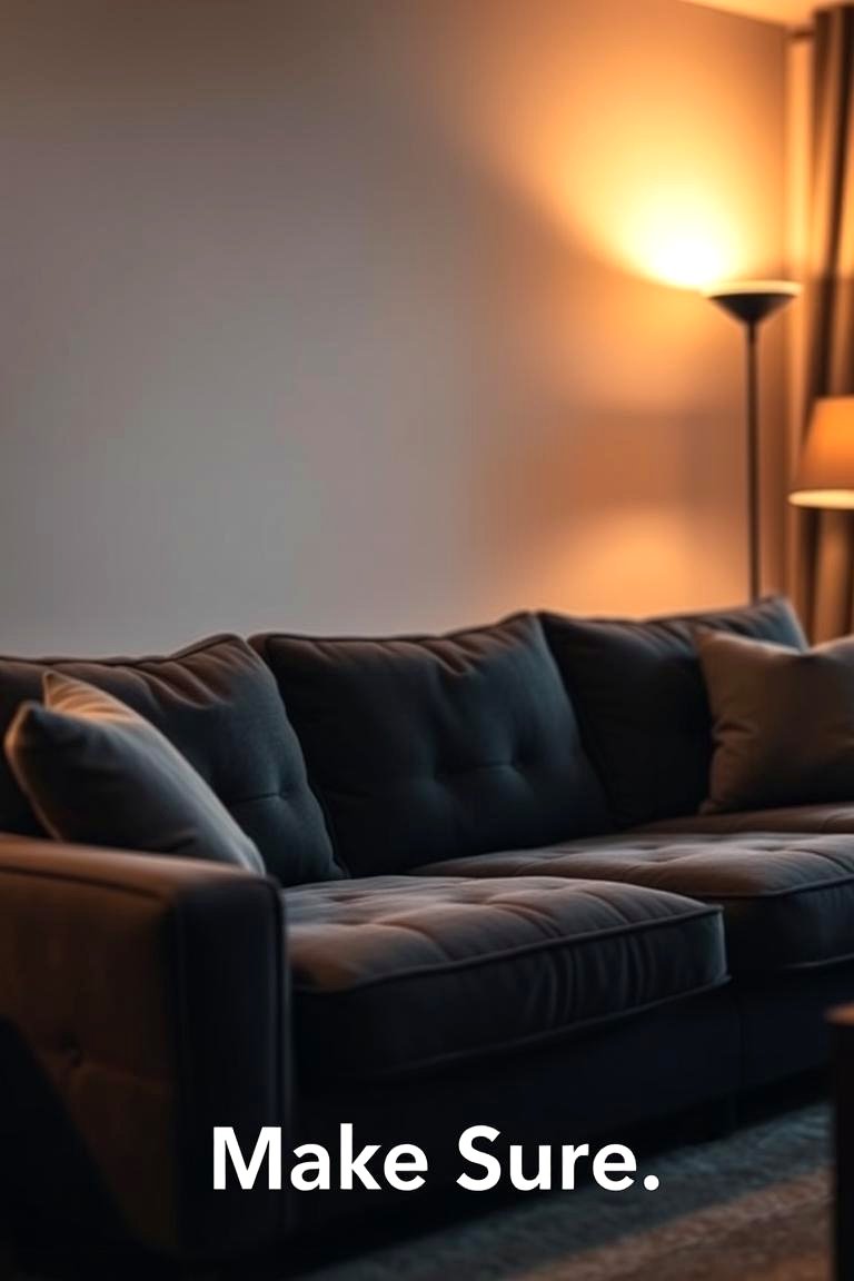 Soft Lighting for a Relaxing Ambience - 24 dark grey couch living room ideas