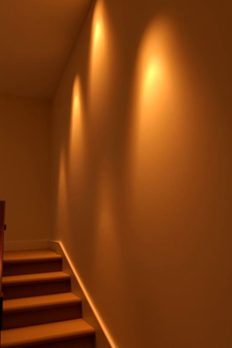 Soft Lighting for a Subtle Glow - 24 Staircase Wall Ideas