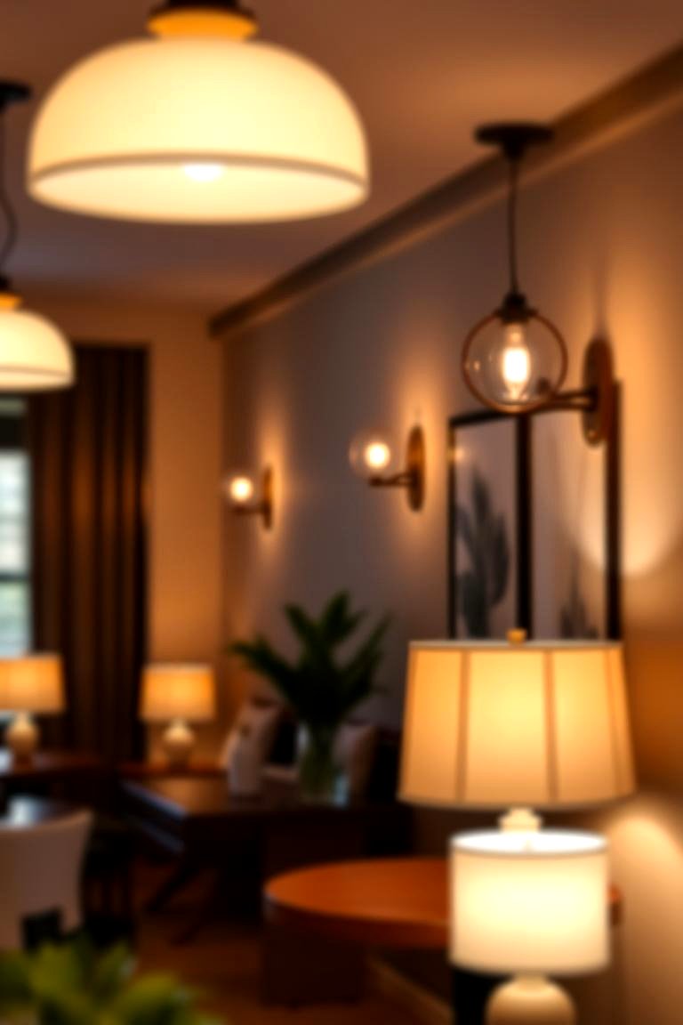 Soft Lighting with Layered Fixtures - 24 Eclectic Dining Room Ideas