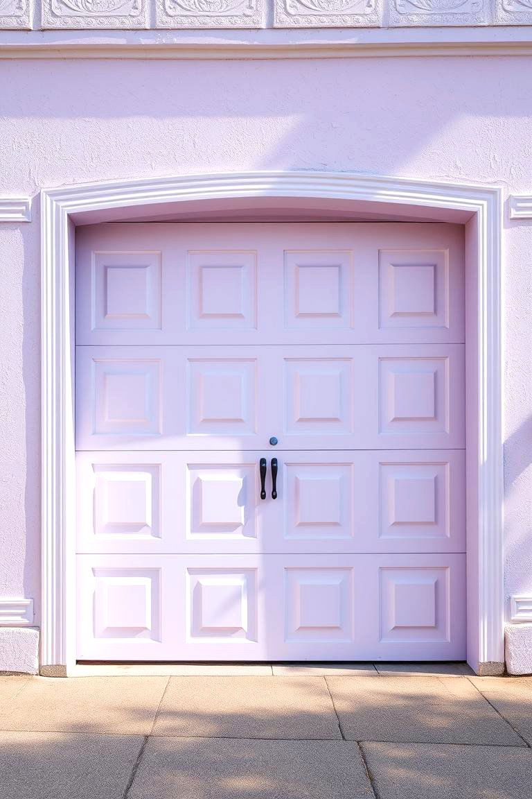 Soft Lilac Dream - 24 Garage Door Paint Ideas