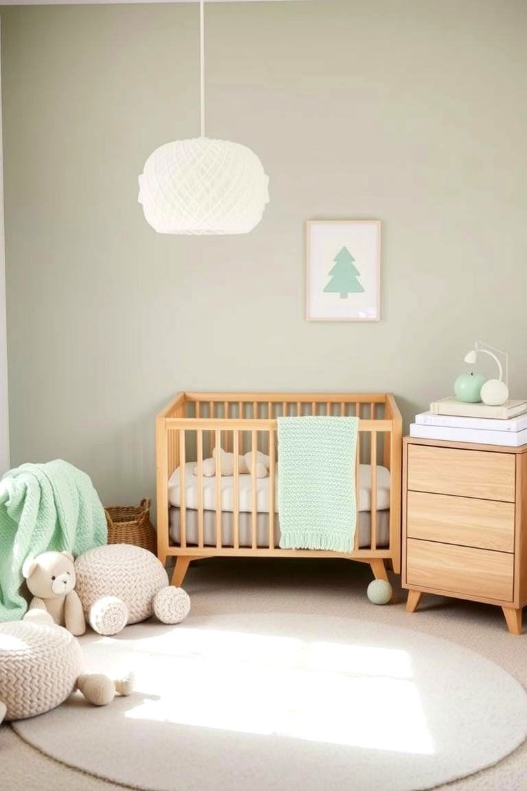 Soft Mint Green Touches - 24 Neutral Nursery Ideas
